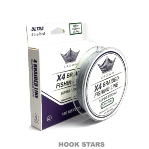 CROWN 4X BRAIDED SUPER STRONG LINE 0.28MM|100M|25.8KG