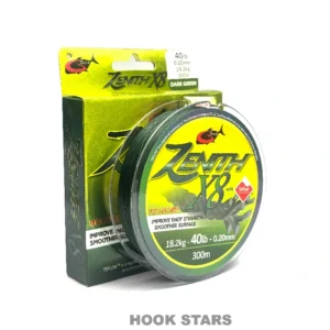 ZENITH 8X 300M 100% PE FIBRE LONG-CASTING BRAIDED LINE 40LB