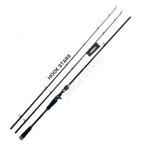 HUNTING BLACK BAITCASTING ROD FULL GRAPHITE COMPOSITE BLANKS- 2 TIP